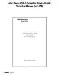 John Deere 450LC Excavator Service Repair Technical Manual - tm1672 preview