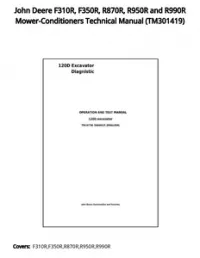 John Deere F310R  F350R  R870R  R950R and R990R Mower-Conditioners Technical Manual - TM301419 preview
