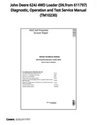 John Deere 624J 4WD Loader (SN.from 611797) Diagnostic  Operation and Test Service Manual - TM10230 preview