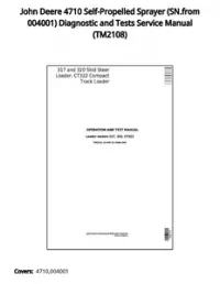 John Deere 4710 Self-Propelled Sprayer (SN.from 004001) Diagnostic and Tests Service Manual - TM2108 preview