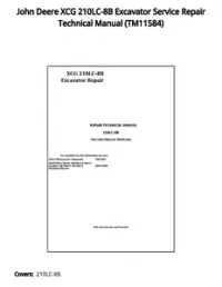 John Deere XCG 210LC-8B Excavator Service Repair Technical Manual - TM11584 preview