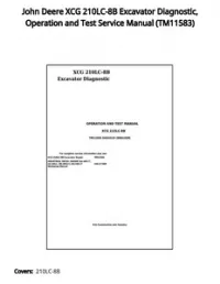John Deere XCG 210LC-8B Excavator Diagnostic  Operation and Test Service Manual - TM11583 preview