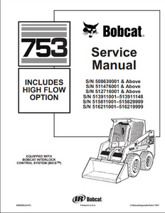 Bobcat 753 Skid Steer Loader manual