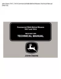 John Deere 7H17  7H19 Commercial Walk-Behind Mowers Technical Manual - TM2133 preview