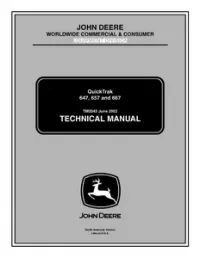 John Deere 647  657  667 QuickTrak Technical Manual - TM2042 preview