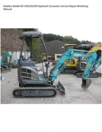 Kobelco Model SK15SR SK20SR Hydraulic Excavator Service Repair Workshop Manual preview