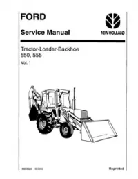 Ford 550   555 Tractor Backhoe Loader Service Repair Shop Manual preview