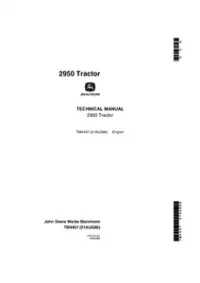 John-Deere 2950 Tractor Technical Manual -TM4407 preview