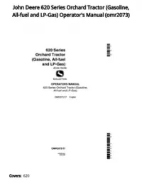John Deere 620 Series Orchard Tractor (Gasoline  All-fuel and LP-Gas) Operator's Manual - omr2073 preview