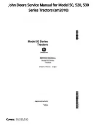 John Deere Service Manual for Model 50  520  530 Series Tractors - sm2010 preview