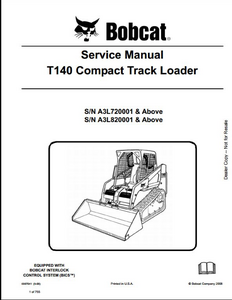 Bobcat 853 Skid Steer Loader manual