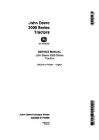 John Deere 2010 Wheel Tractors Service Technical Manual - sm2036 preview
