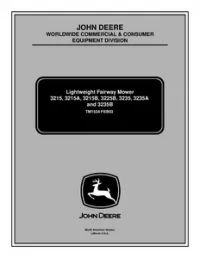 John Deere 3215  3215A  3215B  3225B  3235  3235A  3235B Lightweight Fairway Mower Technical Manual - TM1534 preview
