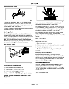 John Deere 3235A Lightweight Fairway Mower Technical manual