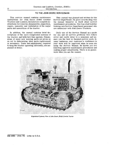 John Deere SM2064 manual pdf