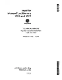 John Deere 1326  1327 Impeller Mower – Conditioners Technical Manual - TM3260 preview