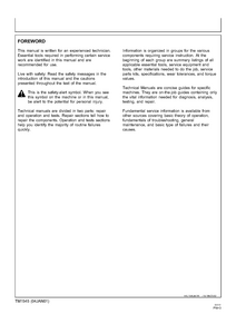 John Deere 9500 SideHill Combine Repair manual