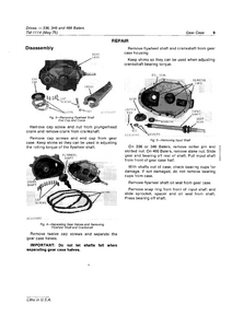 John Deere 466 Baler Drives Technical manual