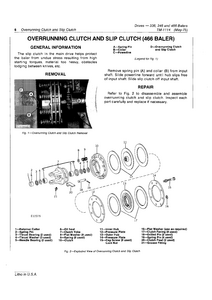 John Deere 466 Baler Drives Technical manual