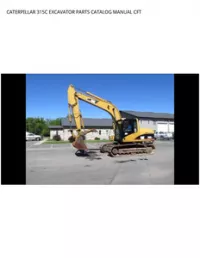 CATERPILLAR 315C EXCAVATOR PARTS CATALOG MANUAL CFT preview