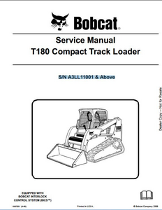 Bobcat T180 Compact Track Loader manual