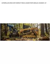 CATERPILLAR 299D2 XHP COMPACT TRACK LOADER PARTS MANUAL DX200001-UP preview