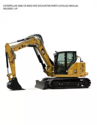 CATERPILLAR 308E CR MINI HYD EXCAVATOR PARTS CATALOG MANUAL HEL00001-UP preview