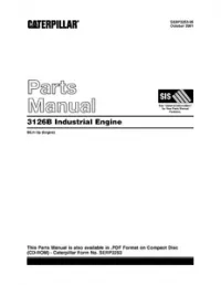 CATERPILLAR 3126B INDUSTRIAL ENGINE PARTS CATALOG MANUAL BEJ00001-UP preview