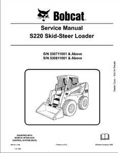 Bobcat S220 Turbo Skid Steer Loader manual