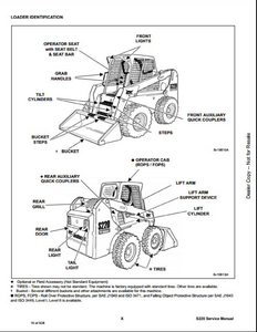 Bobcat S220 Skid Steer Loader service manual