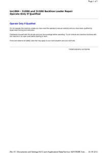 John Deere 315SG manual pdf