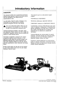 John Deere 3430 Self Propelled Windrower Technical manual