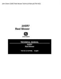 John Deere 20SR7 Reel Mower Technical Manual - TM1432 preview