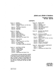 John Deere 540A manual