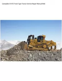 Caterpillar D10T2 Track Type Tractor Service Repair Manual RAB preview