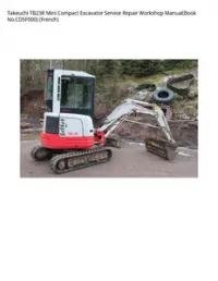 Takeuchi TB23R Mini Compact Excavator Service Repair Workshop Manual(Book No.CD5F000) (French) preview