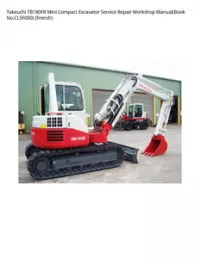 Takeuchi TB180FR Mini Compact Excavator Service Repair Workshop Manual(Book No.CL5F000) (French) preview