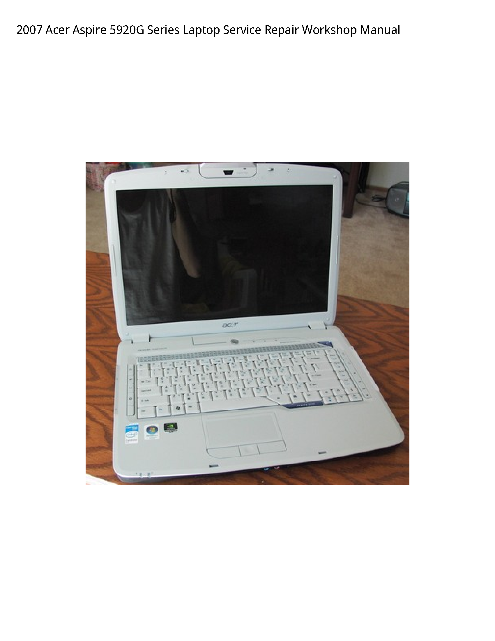 Acer 5920G Aspire Series Laptop manual