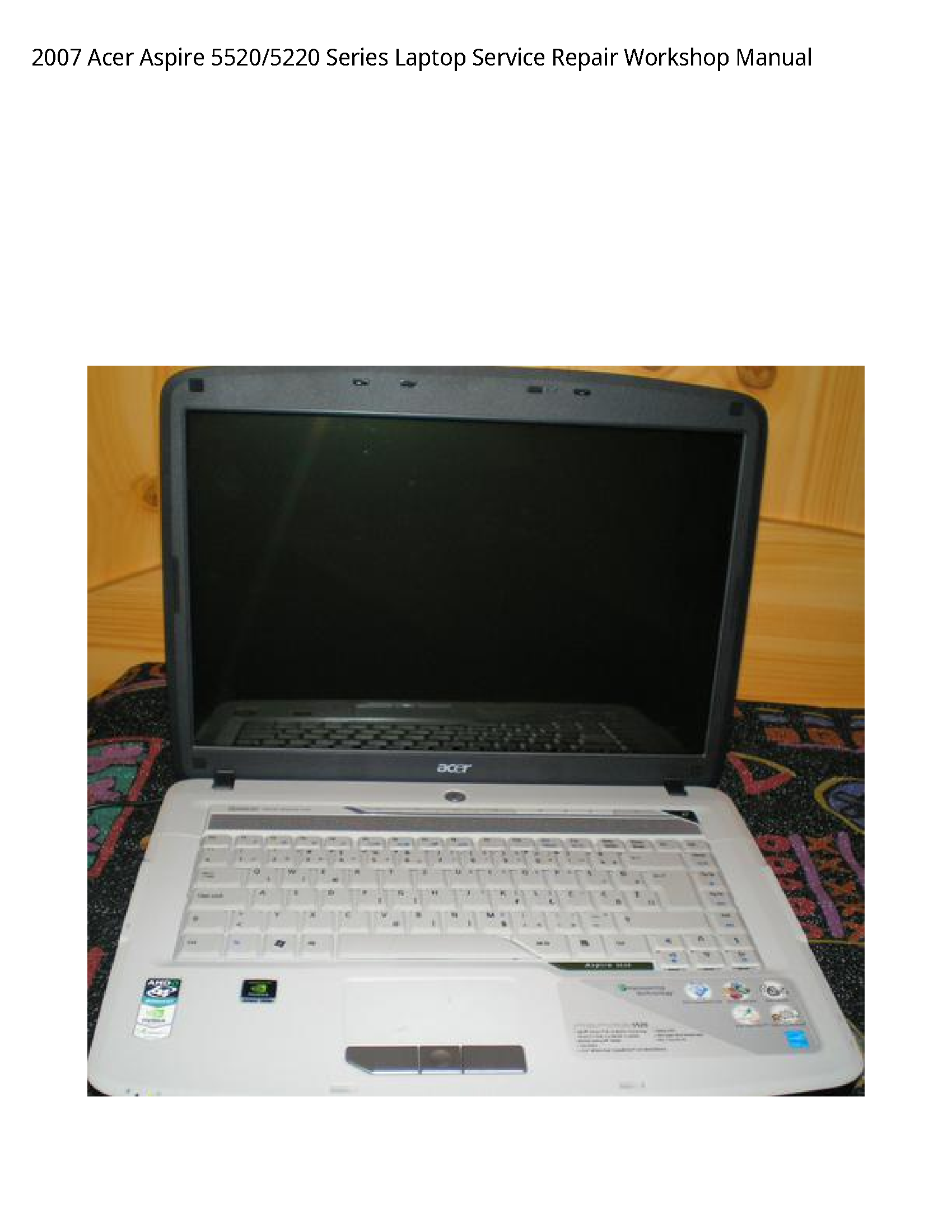 Acer 5520 Aspire Series Laptop manual