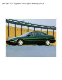 1994-1997 Acura Integra Car Service Repair Workshop Manual preview