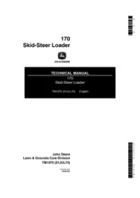 John Deere 170 Skid-Steer Loader Technical Service Manual - TM1075 preview