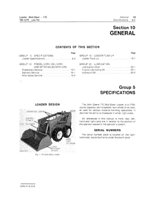 John Deere 170 service manual