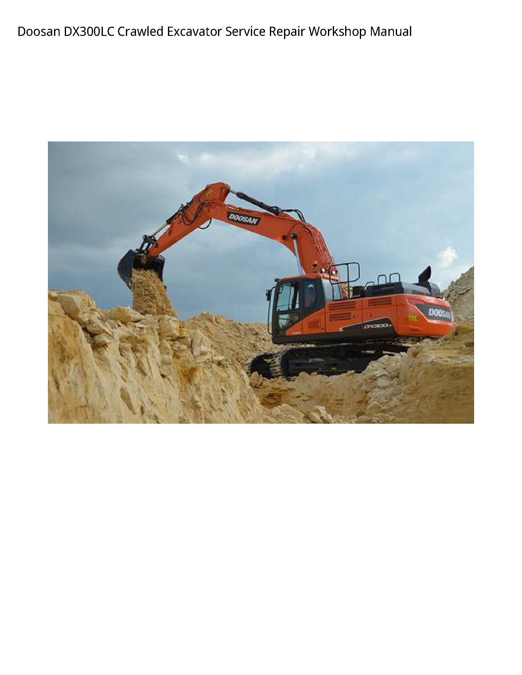 Doosan DX300LC Crawled Excavator manual