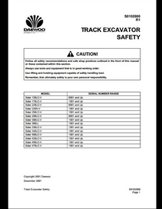 Doosan 470LC-V Solar Crawled Excavator manual