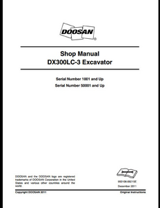 Doosan DX300LC-3 Crawled Excavator manual
