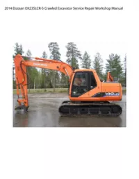 2014 Doosan DX235LCR-5 Crawled Excavator Service Repair Workshop Manual preview