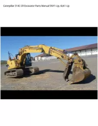 Caterpillar 314C CR Excavator Parts Manual SNY1-Up  6LK1-Up preview