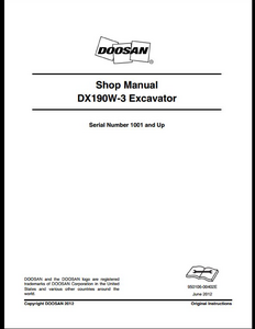 Doosan 220LC-6 Solar Crawled Excavator manual