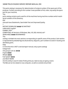 Caterpillar 3406B manual