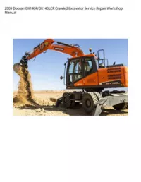 2009 Doosan DX140R/DX140LCR Crawled Excavator Service Repair Workshop Manual preview